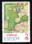 Stamps Spain -  1974 L Aniversario del Consejo Superior Geográfico. Carta Náutica - Edifil:2172