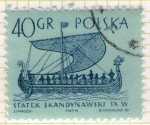 Stamps Poland -  137 Barco siglo IX