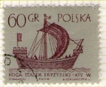 Sellos de Europa - Polonia -  138 Barco siglo XIV