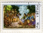 Stamps Poland -  164 El baile