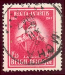 Stamps Belgium -  1947 Cincuentenario de la expedición Belga a la Antártida.Adrien de Guerlache - Ybert:749