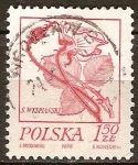 Stamps Poland -  Dibujos de S. Wyspianski.Flor Rosa.