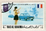 Stamps United Arab Emirates -  RAS AL KHAIMA. Acampada mundial de scouts