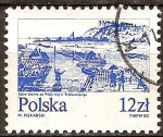 Stamps Poland -  La ciudad vieja en el Vístula.