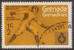 Stamps : America : Grenada :  Granada Granadinas 1975 Scott 101 Sello ** Deportes Pan American Games Mexico Esgrima 1/2c Grenada G