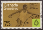 Sellos del Mundo : America : Granada : Granada Granadinas 1975 Scott 106 Sello ** Deportes Pan American Games Mexico Disco 75c Grenada Gren