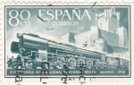 Stamps Spain -  XVII Congreso Internacional de Ferrocarriles  (1) .