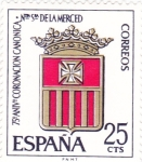 Stamps Spain -   Escudo de la Orden-75 Aniversario de la coronación de Nuestra Señora de la Merced  (1)