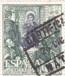 Stamps Spain -  Jesús con los Doctores- Misterios del Santo Rosario (1)