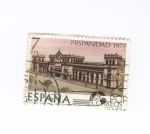 Stamps Spain -  Hispanidad-Palacio nacional Guatemala
