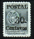 Sellos de America - Ecuador -  1953 Servicio Consular - Edifil:563