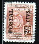 Stamps Ecuador -  1951 Servicio Consular - Ybert:539