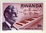Stamps Rwanda -  44 Día mundial de la lepra