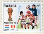 Sellos de Africa - Rwanda -  49 Argentina 78