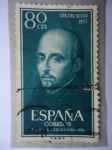 Stamps Spain -  Ed:1168- Día del Sello 1955- San Ignacio de Loyola-1492-1556