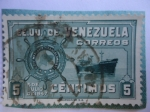 Stamps America - Venezuela -  E.E.U.U. de Venezuela - Flota Mercante Grancolombiana- 5 de Julio 1947