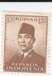 Sellos del Mundo : Asia : Indonesia : Presidente Sukarno