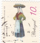 Stamps Portugal -  Pescatera -Profesiones del siglo XIX  