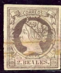 Stamps Spain -  Isabel II