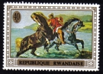 Sellos del Mundo : Africa : Rwanda : Emerging from the Sea by Delacroix