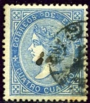 Stamps Spain -  Isabel II