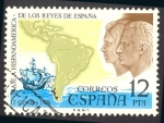 Stamps Spain -  1976 Primer viaje al continente Norteamericano de los Reyes de España - Edifil:2333