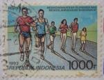 Sellos del Mundo : Asia : Indonesia : Practicar el deporte en comunidad