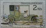 Sellos de Europa - Checoslovaquia -  Automóvil Tatra NW typ E - 1905