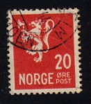 Sellos del Mundo : Europa : Noruega : Leon Rampante: Correo Postal