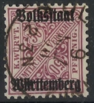 Stamps Europe - Germany -  WURTTEMBERG SCOTT_O161