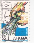 Stamps Spain -  Exposición Mundial de la pesca- Vigo-91   (4)