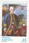 Stamps Spain -  Pedro Pablo Abarca (Conde de Aranda)   (4)