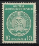 Stamps Germany -  DDR SCOTT_O4 ESCUDO DE ARMAS DE LA REPUBLICA