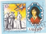 Sellos de Africa - Liberia -  Aristoteles, Ptolemy y Copernicus