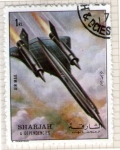 Stamps United Arab Emirates -  32  SHARJAH. Caza de combate