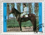 Stamps United Arab Emirates -  53  SHARJAH. Equitación