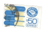 Stamps : America : Mexico :  México exporta: Libros