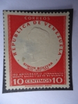 Stamps Venezuela -  Simón Bolívar-150 Aniversario Juramento Monte Sacro y 125 de su Muerte-1805-1830-1955