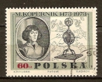 Stamps Poland -  500a Aniv nacimiento de Copérnico 1473-1973 (astrónomo).