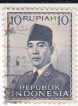 Sellos del Mundo : Asia : Indonesia : Presidente Sukarno