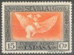 Stamps Spain -  ESPAÑA 520 QUINTA DE GOYA EN LA EXPOSICION DE SEVILLA