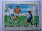 Sellos del Mundo : Europe : Romania : Italia 90-Campionatului Mundial de Fotbol-Turneul Final Al