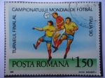 Sellos del Mundo : Europe : Romania : Italia 90-Campionatului Mundial de Fotbol-Turneul Final Al