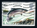 Sellos de Europa - Reino Unido -  1983 Pescados fluviales Británicos.Salmón - Ybert:1067