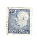 Stamps Sweden -  Gustavo VI. Adolfo de Suecia