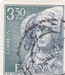 Stamps Spain -  Turismo- La Dama de Elche -Alicante-    (5)