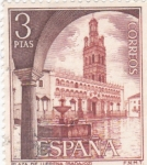 Stamps Spain -  Turismo- Plaza de LLerena -Badajoz-    (5)