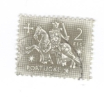 Stamps Portugal -  Caballero Medieval