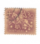 Stamps Portugal -  Caballero Medieval