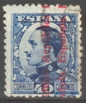 Stamps Spain -  ESPAÑA 600 ALFONSO XIII SOBRECARGADOS 